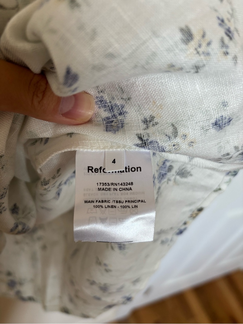 NWOT Reformation Jerri Floral-Print Mini dress - Picture 3 of 8